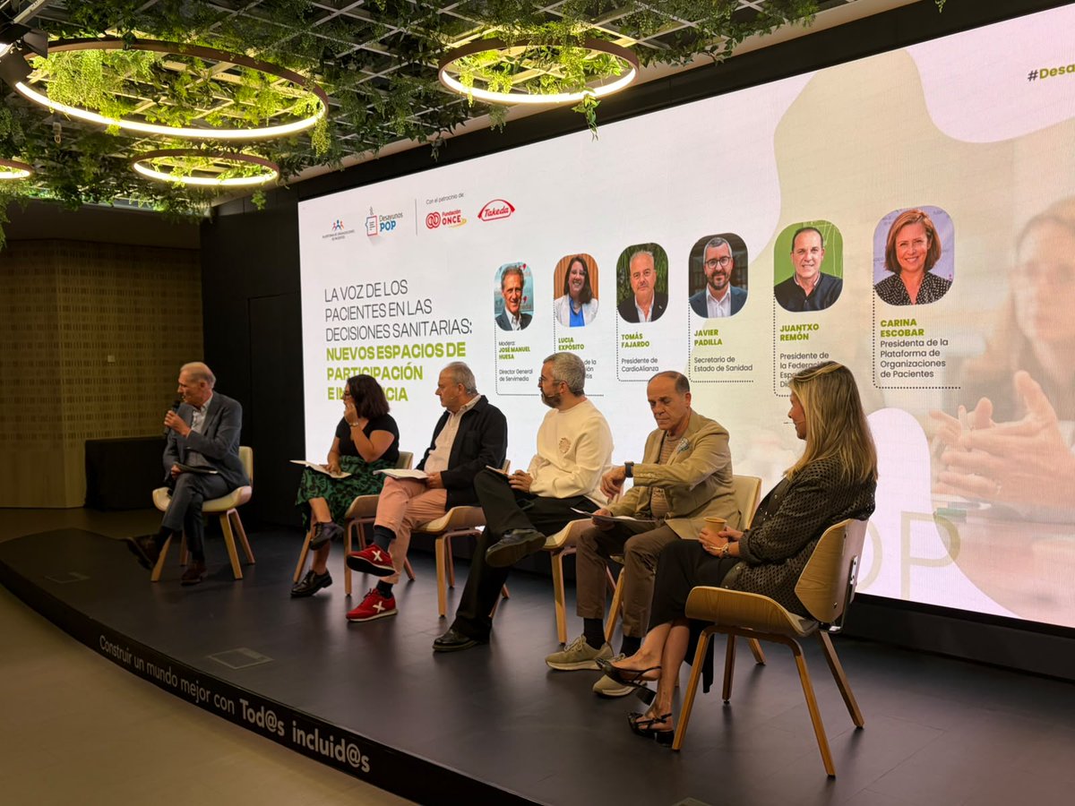 pacientesPOP's tweet photo. 📢Comienza un nuevo #DesayunoPOP en Servimedia

🗣️Sobre la voz de los pacientes en las decisiones sanitarias

👥Con representantes de @sanidadgob, @pacientesPOP, @Cardioalianza, @ACCU_Espana y @FEDE_Diabetes

📺Síguelo en directo👇
https://t.co/l5dbBU74vx https://t.co/44NTcLG9Pe