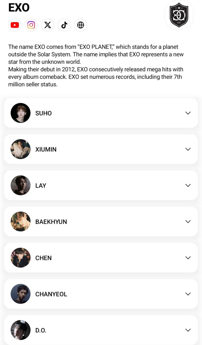 rammaPKEXOL's tweet photo. BAEKHYUN is a member of EXO, not "WAS".

#EXOis9orNone https://t.co/SC7uVEdHLv