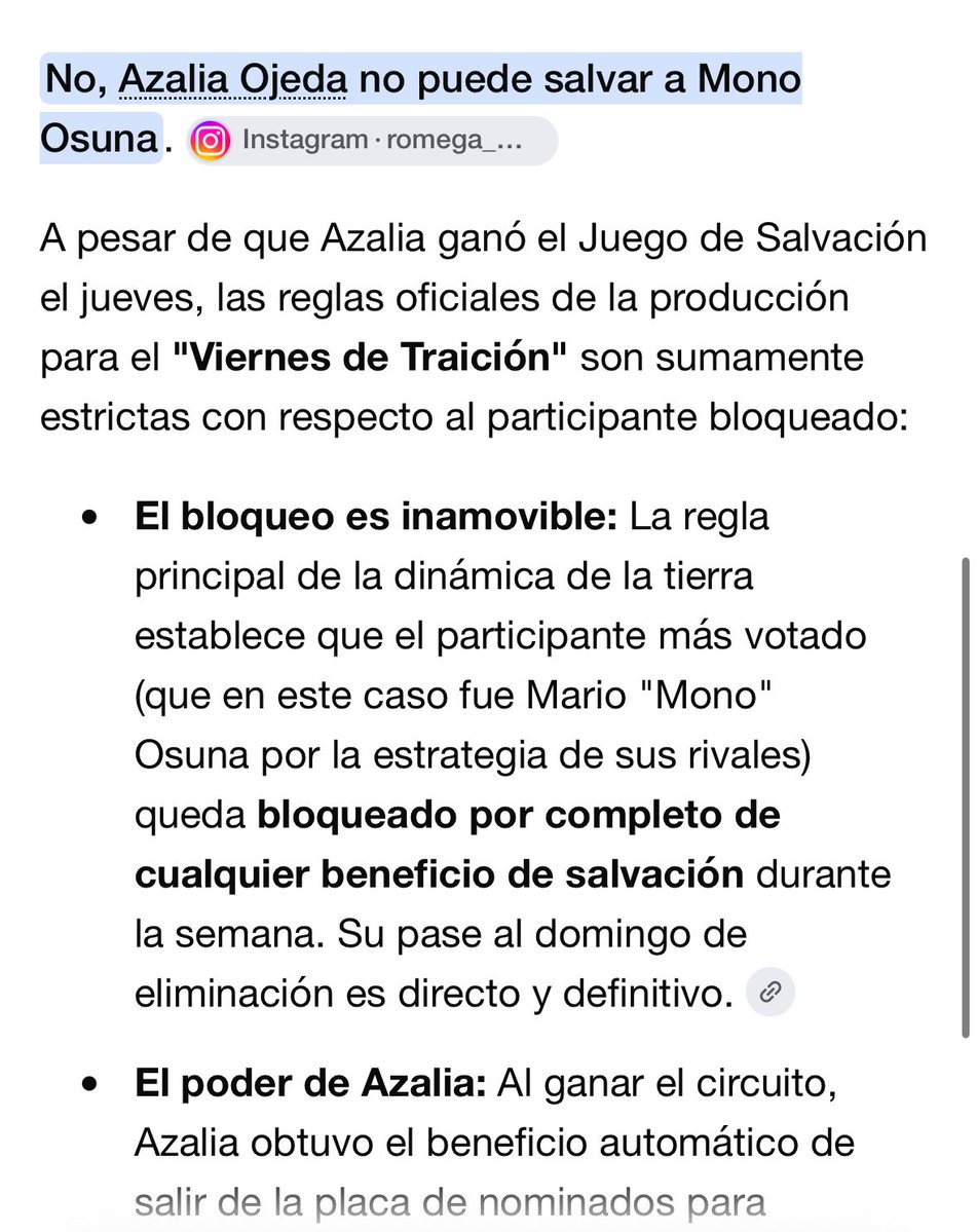 Pimpinelo22m's tweet photo. #LaGranjaSalvación
#LaGranjavipmx 
#LaGranjaVip #Fraudeenlagranja

 🚨‼️AZALIA NO PUEDE SALVAR A MONO‼️🚨

Las reglas son claras en #Latrampavip 

Señores no les funcionó la trampa mañana tienen que aplicar las reglas 🔥🔥 https://t.co/lSVRwELhjF