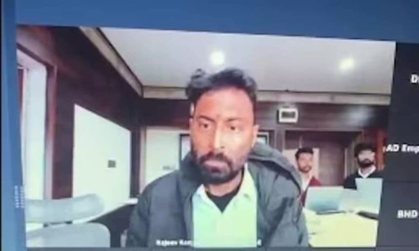 abdullah_0mar's tweet photo. - He is Rajeev Ranjan IAS, 2010 batch.

- He got rank 866 and became IAS from hearing disability quota.

- He issued armed licenses fraudulently to many unknown civilians without police verification & got handsome amount in 2016.

- He was arrested by CBI in 2020 in multiple crore arms license racket and got suspended.

- ED did investigation and has raided multiple locations linked to him for disproportionate assets. 

- He recently called a female subordinate as a "Bloody shit, Stupid".

- He said I can always talk to you like this and ordered to type her suspension letter immediately.