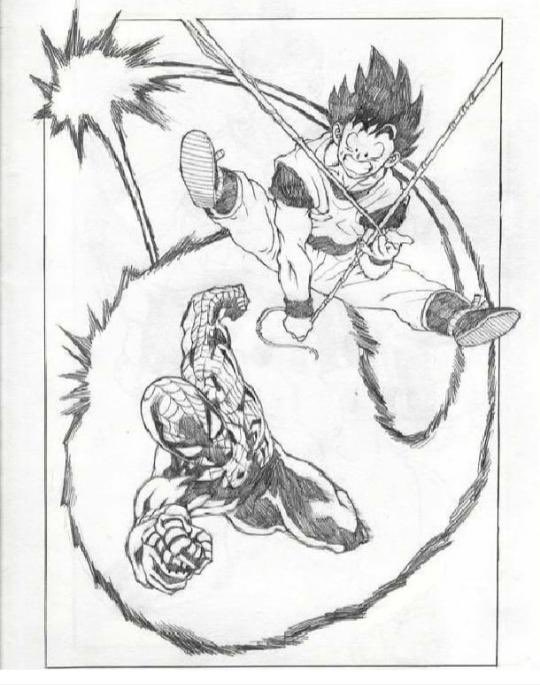 _Richval's tweet photo. What if Spider-man learned Kaio-Ken https://t.co/VytEL3MpEp