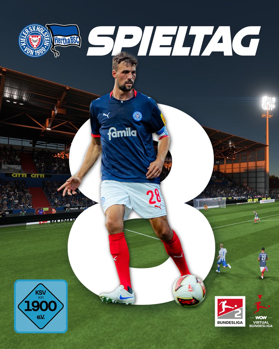 Holstein_Kiel's tweet photo. Matchday 🆚 Hertha BSC

📍 Holstein-Stadion
⌚️ 18:30 Uhr
🌧️ 15°C, Nieselregen möglich
🎟️ Ausverkauft
📲 https://t.co/XY1Xzn9W8L https://t.co/OspdKqfAix