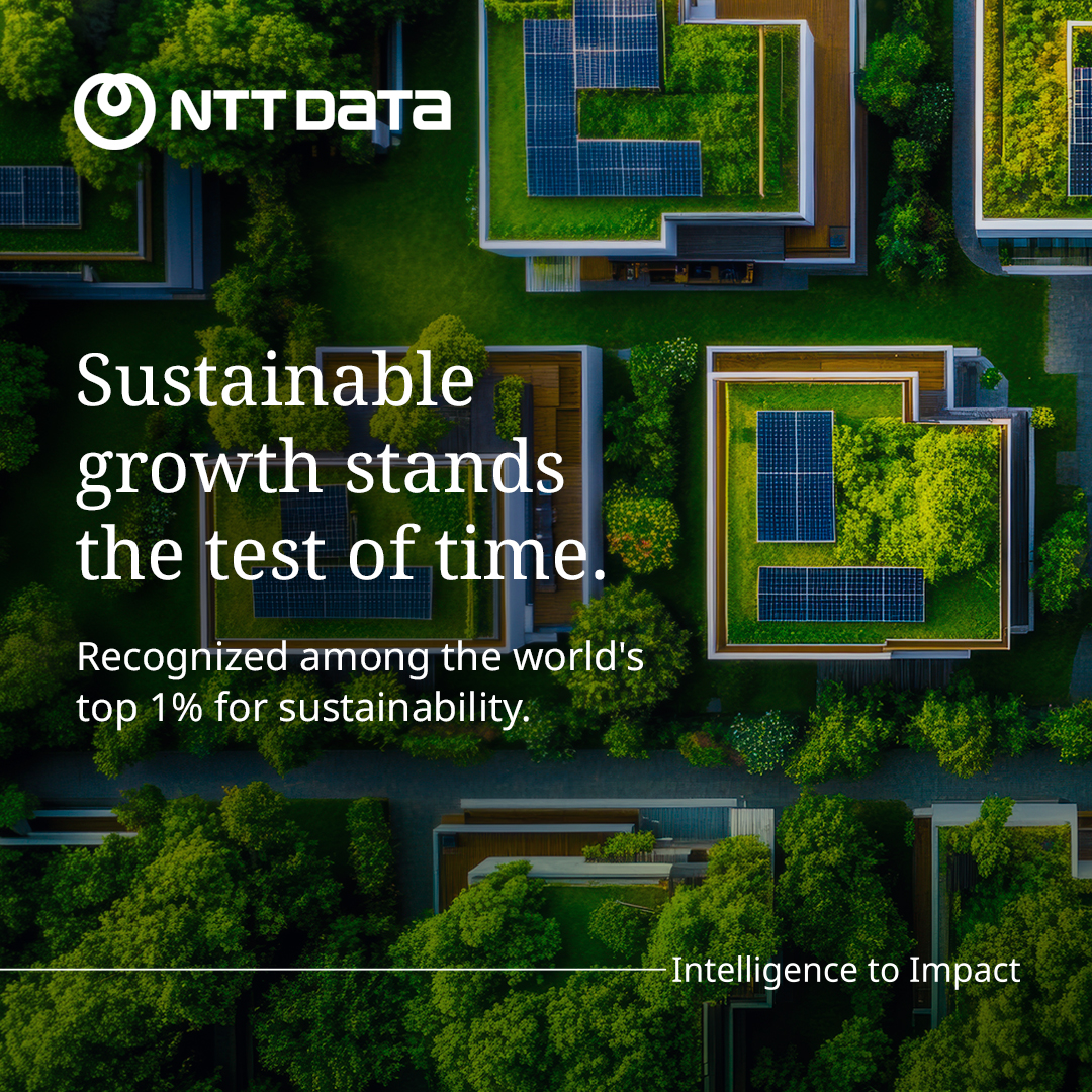nttdata_inc's tweet photo. At NTT DATA, we believe the true measure of intelligence is not what it can do, but what it can sustain. 🍀
Discover how NTT DATA is helping organizations build more sustainable outcomes: https://t.co/JMAKVOpfnC
#IntelligenceToImpact https://t.co/sENoxqlb2d