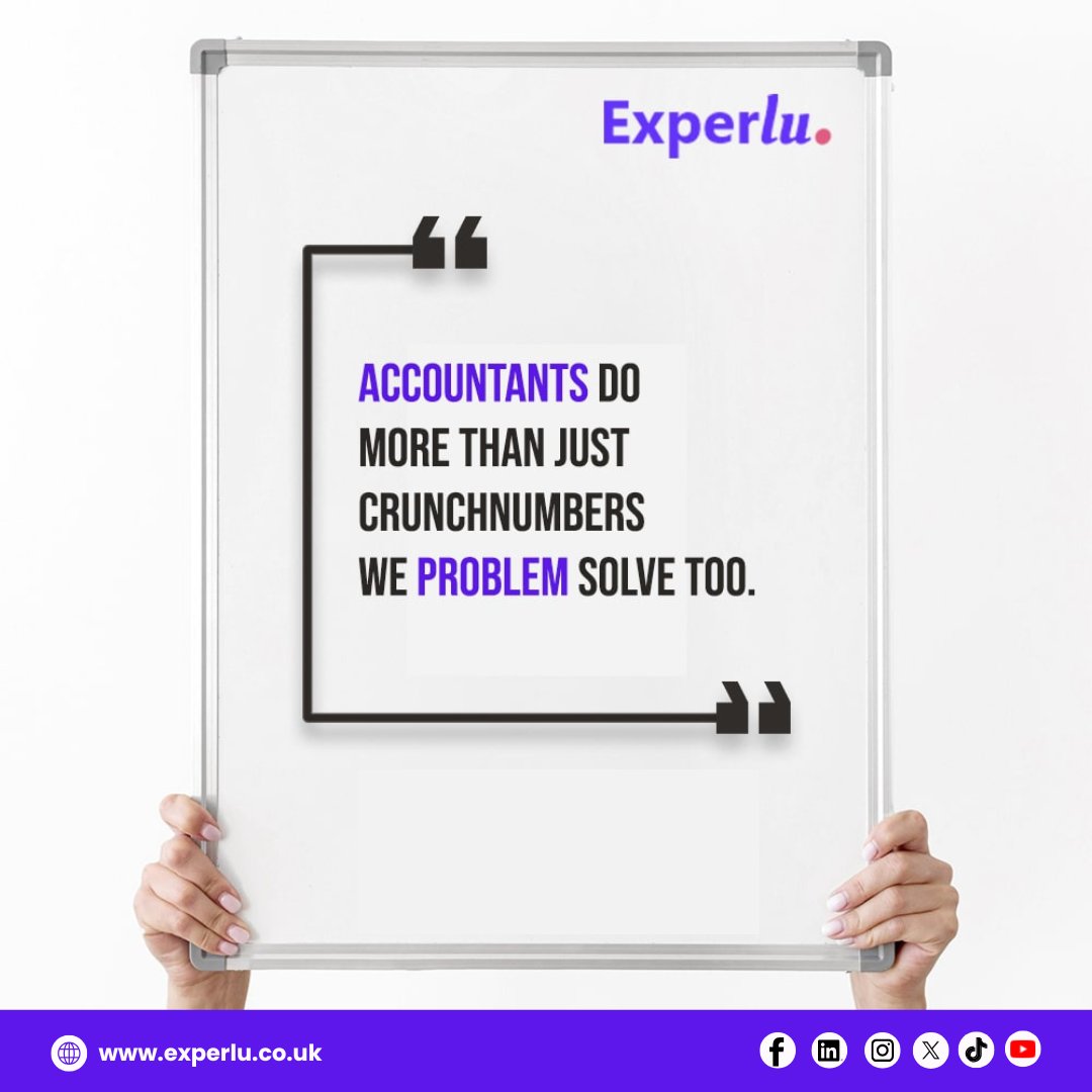 experlu's tweet photo. Accountants don’t just crunch numbers — they solve business problems. Find your expert with Experlu.
#Accountants #ProblemSolvers #BusinessFinance #AccountingSupport #SmartBusiness #TaxExperts #EntrepreneurSupport #Experlu https://t.co/M1WQW14zlH