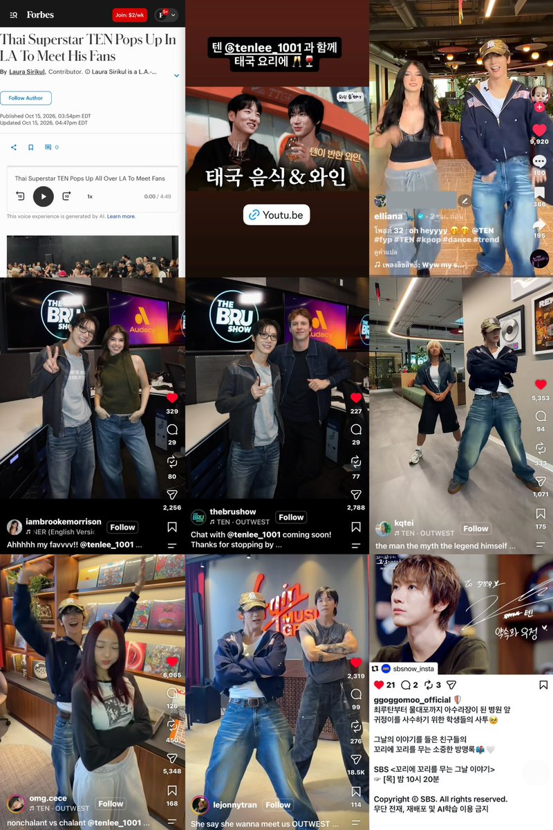 olalacool's tweet photo. สำหรับใครที่ตามงานเตนล์ไม่ทัน ก็ได้แต่บอกว่า..ก็คงไม่ทัน 🤣
- เมื่อวานนี้มีรายการ SBSเกาหลี(ไม่รู้จะมีรีรันในท่อไหม)
- ตกดึกเต้นชาเลนจ์ Outwest กับคุณ lejonny, cece, kqtei
- อัดรายการ the bru show
- เต้นชาเลนจ์ oh heyyyy กับ Girl Talk Update
- รายการเกาหลีทานข้าวดื่มไวน์กับคุณhanhae(มีในท่อ)
- ลงข่าว Forbes

นี่แค่เมื่อวาน ไปค่ะ ตามเก็บให้ครบ❤️‍🔥