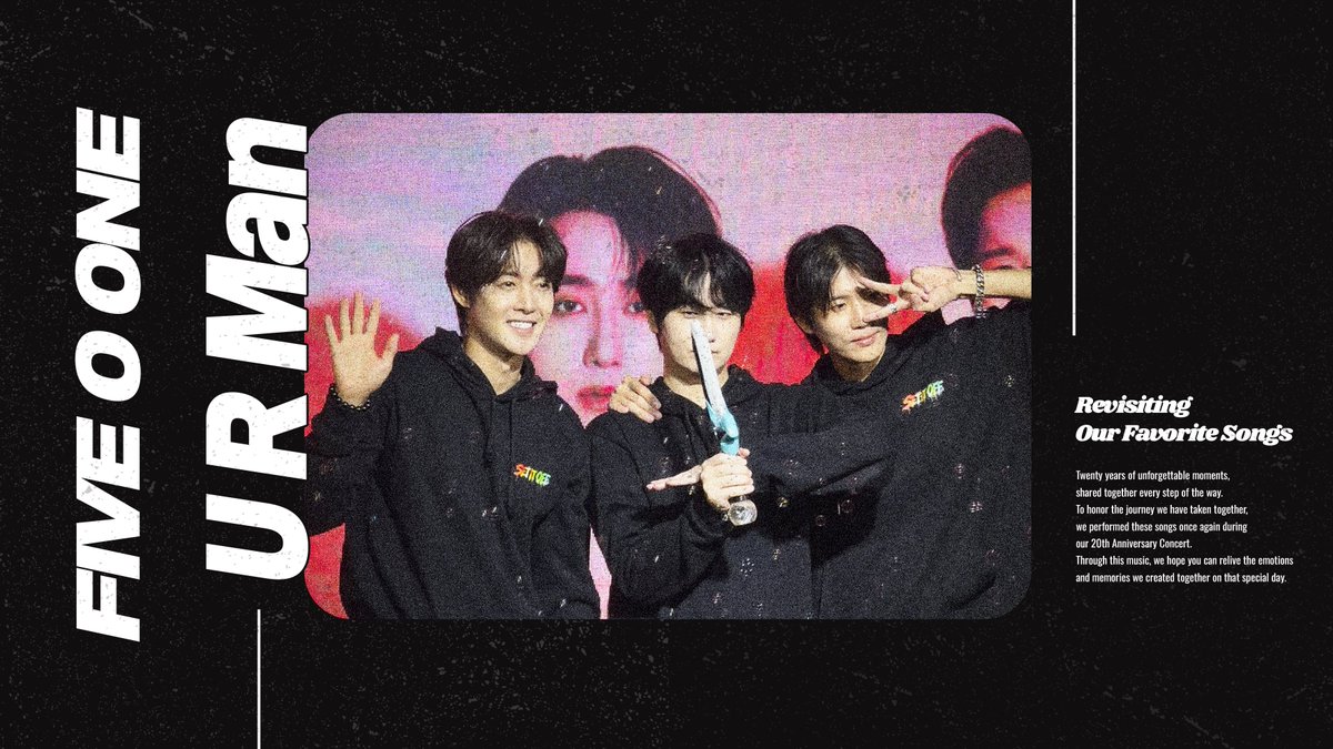 FIVEOONE_offcl's tweet photo. [20th Re:Recorded]

파이브 오 원(FIVE O ONE) ‘U R Man' BAND Ver.

UPLOAD 🔗 https://t.co/xrtoKo1bTC  

#FIVEOONE #파이브오원
#KIMHYUNJOONG #HEOYOUNGSAENG #KIMKYUJONG https://t.co/mkCVM37MtG