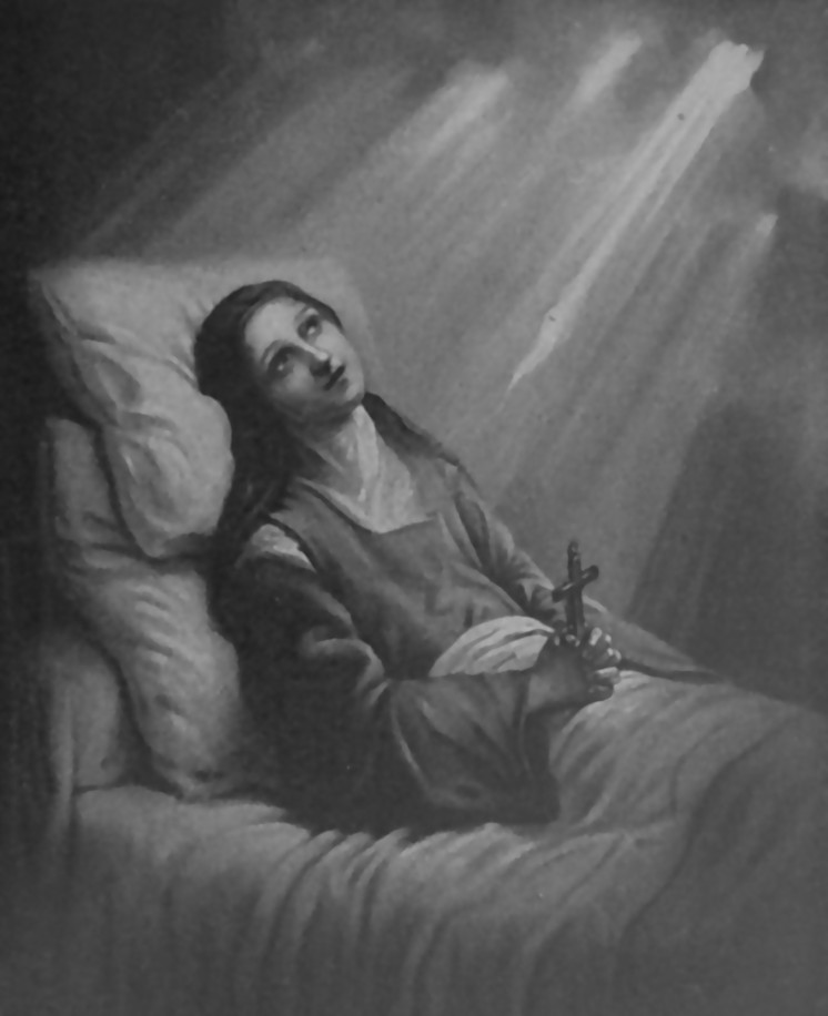 CathDailyRef's tweet photo. Reflection 290: Bodily Sufferings Redeemed

Many people enjoy excellent health while others do not.  Some experience great physical discomfort in life due to infirmity or old age.  Though many look for ways to alleviate this physical discomfort, it must be said that these pains offer an opportunity for grace.  First, much grace is won in the life of the person suffering when that suffering is freely embraced.  Grace can also be won for the lives of others when physical suffering is offered as a prayer for their good.  The way this grace is won is not so much by the suffering itself; rather, it is won through the free choice to embrace that suffering as a sacrifice.  This denial of one’s own will becomes an open door to the storehouse of Mercy in Heaven.  God smiles upon these physical sacrifices and especially upon the free choice of their embrace.  Do not hesitate to allow your physical pains and discomfort to be turned into the Mercy of God for you and for others (See Diary #1428).

Do you have physical pain or discomfort in your life?  If so, it is normal to look for ways to alleviate it.  But reflect upon this deep spiritual truth that your suffering can be transformed into grace.  If you doubt this, just look at the Cross.  The physical pain our Lord endured may not have matched His interior suffering, but it was part of His perfect Will to offer His physical pain to the Father for the redemption of the world.  Do not doubt the value of your free embrace of every pain and discomfort.  Give it to God and you will be blessed as others are blessed through this offering.

Lord, I do offer to You, this day, all the pain and discomfort I feel now and will feel in the future.  Help me to embrace this suffering with a free embrace.  I choose it, dear Lord, and make it my offering to You so that You can transform it into Your Mercy.  Jesus, I trust in You.

Image: St. Thérèse of Lisieux on Her Deathbed, by Anonymous

Read entire reflection: https://t.co/AAz0OmyCiF

#DivineMercy