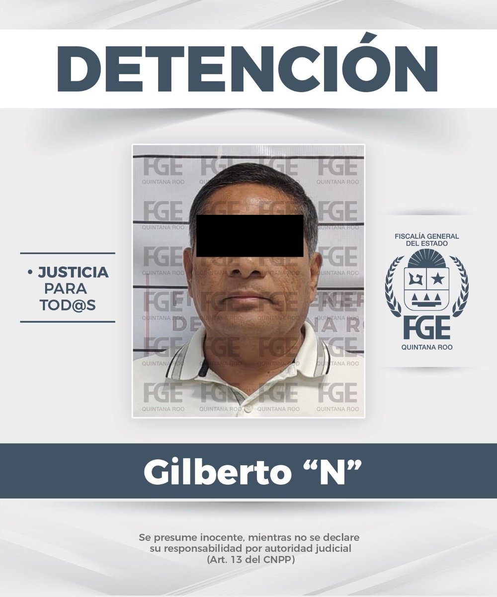 azucenau's tweet photo. 🚨Detienen al alcalde de Puerto Aventuras y a dos personas por presunta extorsión agravada.

La Fiscalía General de Quintana Roo cumplimentó órdenes de aprehensión contra Gilberto “N”, Jorge “N” y Karla Paola “N”, por su probable participación en este delito.

De acuerdo con las investigaciones, a principios de año, personal de la alcaldía habría acudido a un negocio de la colonia Puerto Maya para exigirle a la víctima que regularizara su situación y se presentara con una funcionaria de Desarrollo Económico.