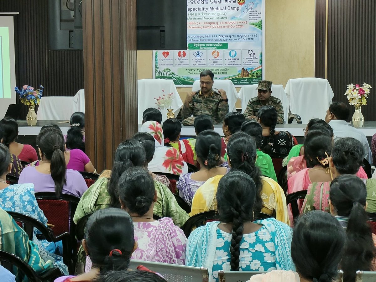 suryacommand's tweet photo. "𝗔𝗱𝘃𝗮𝗻𝗰𝗶𝗻𝗴 𝗛𝗲𝗮𝗹𝘁𝗵𝗰𝗮𝗿𝗲 𝗧𝗵𝗿𝗼𝘂𝗴𝗵 𝗠𝗶𝗹𝗶𝘁𝗮𝗿𝘆-𝗖𝗶𝘃𝗶𝗹 𝗦𝘆𝗻𝗲𝗿𝗴𝘆."

Reinforcing its commitment to community healthcare, #ArmedForcesMedicalServices, conducted specialised training sessions on Sickle Cell Anaemia Screening for district health personnel at Rairangpur, Mayurbhanj, #Odisha, in collaboration with the State Government under the #NationalHealthMission.

The programme brought together Army Medical Corps personnel and healthcare workers from various blocks of Rairangpur sub-district, focusing on strengthening school-based screening protocols, enhancing field-level capabilities and facilitating early detection of sickle cell anaemia.

The initiative highlighted the vital role of civil-military cooperation in strengthening grassroots healthcare, empowering frontline health workers and advancing the nation's public health objectives.

#IndianArmy #SuryaCommand #MadhyaBharatArea  #ArmyMedicalCorps #SickleCellAnaemia #NationalHealthMission  #CommunityHealthcare #HealthcareForAll #NationFirst

@adgpi
@ProDefLko
@PROdefprayagraj
@PIB_India
@HQ_IDS_India
@PRODefDehradun
@UBArea_IA