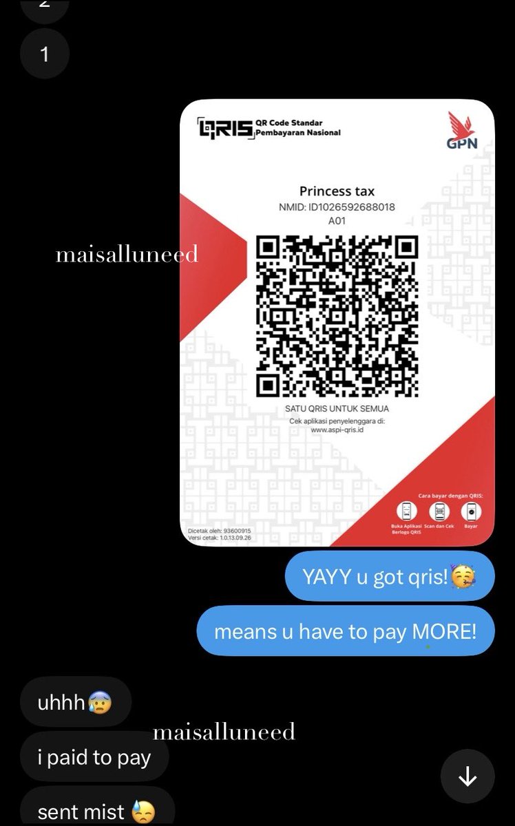 maisalluneed's tweet photo. blindbox game with loser🥳 he pulled the special one (the qris), so he owes me more! >ヮ< https://t.co/dJXmT8NeUQ