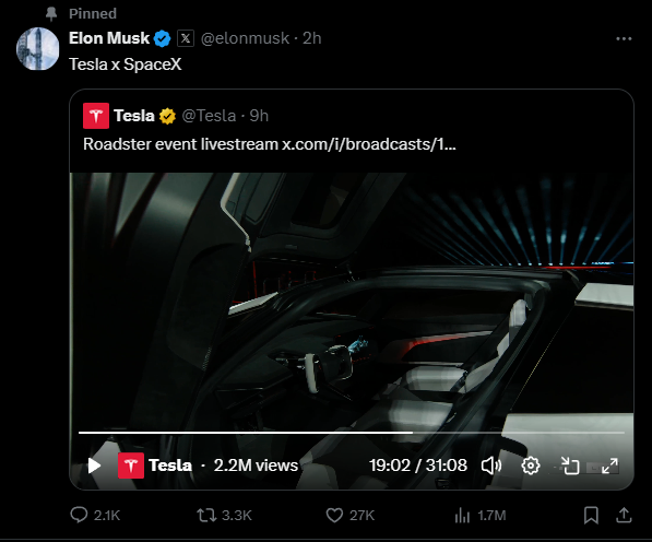 stitchdegen's tweet photo. Continuing today's memecoin recap series, and the first token I want to talk about is solana:DFMt2FyLpB6ekPNAzVErLXgpSnJ9CRf1VnxBAkTLpump 

This is probably one of the hottest memecoins on Solana right now. Within roughly 24 hours of launching on https://t.co/MDT1D8rHCr, solana:DFMt2FyLpB6ekPNAzVErLXgpSnJ9CRf1VnxBAkTLpump went from a few hundred thousand dollars in market cap to nearly $6M before pulling back toward $5M

I've spent some time looking into its narrative, KOL activity, onchain data, and chart. Personally, I think this is a pretty interesting play, but there are also some significant risks that people might be overlooking while chasing the hype

1. How strong is the solana:DFMt2FyLpB6ekPNAzVErLXgpSnJ9CRf1VnxBAkTLpump narrative?

I think it's actually pretty strong, and that's probably the main reason this token managed to gain so much traction in such a short period

solana:DFMt2FyLpB6ekPNAzVErLXgpSnJ9CRf1VnxBAkTLpump takes inspiration from the Tesla Roadster and the story of Elon Musk launching his red Roadster into space aboard Falcon Heavy back in 2018, with Starman sitting behind the wheel

That story is now being connected to the October 15 demonstration of the next-generation Tesla Roadster, featuring SpaceX-related thruster technology and some pretty impressive aerial stunts

What I like about this narrative is how simple and easy it is to spread beyond crypto

You don't need to explain blockchain technology, tokenomics, or any complicated product. A video of a flying Tesla combined with Elon Musk's influence is already enough to attract attention

Elon's posts about the Roadster have also generated millions of views, while clips from the demonstration continue circulating across social media

But one thing needs to be clear: Elon Musk is talking about the actual Tesla Roadster, not solana:DFMt2FyLpB6ekPNAzVErLXgpSnJ9CRf1VnxBAkTLpump. There's no evidence of any official connection between this memecoin and Tesla, SpaceX, or Elon himself

So I see this as a strong attention-driven narrative, not a project backed by Tesla

2. Why did solana:DFMt2FyLpB6ekPNAzVErLXgpSnJ9CRf1VnxBAkTLpump pump so aggressively?

I think there are three main reasons

+ First is timing

The token launched right as attention around the Roadster event was exploding, allowing it to capture the initial wave of FOMO

+ Second is trading activity

Based on the data I've been tracking, 24-hour trading volume reportedly reached tens of millions of dollars while market cap was sitting around $5M. The reported holder count also surpassed 10K

That tells me there's a lot of speculative activity around this token. However, high volume doesn't necessarily mean fresh buying pressure, and a large holder count doesn't automatically mean healthy token distribution

+ Third is KOL participation

I've noticed quite a few KOLs and influential Solana traders starting to pay attention to solana:DFMt2FyLpB6ekPNAzVErLXgpSnJ9CRf1VnxBAkTLpump 

One particularly interesting detail is that, based on the information I've gathered, @frankdegods reportedly bought around the $2M market cap level

That's a positive sign because when a token with a hot narrative starts attracting larger traders, attention can spread much faster

However, I wouldn't put too much weight on KOL buys alone

What matters more is whether they're still holding, adding to their positions, or already taking profits as the market cap increases

3. Onchain is my biggest concern

This is probably the most important part of my entire analysis

According to the onchain data I've been tracking, solana:DFMt2FyLpB6ekPNAzVErLXgpSnJ9CRf1VnxBAkTLpump has a bundle rate of approximately 60%

Personally, I consider that quite high, especially for a token that's only been live for around a day

It suggests that a significant portion of the initial buying activity was concentrated in bundled transactions

If those wallet clusters are still holding a substantial amount of supply, the potential selling pressure could become pretty serious as the price moves higher

That said, a 60% bundle rate doesn't automatically mean the dev controls 60% of the supply

To understand the actual concentration, we'd need to examine current balances, funding sources, and transfers between potentially connected wallets

Another thing worth mentioning is that the creator reportedly exited their position relatively early

That doesn't automatically mean the project is going to rug, but for a memecoin without real utility, a meaningful roadmap, or a strong publicly known team, these are risks I wouldn't ignore

With tokens carrying this much bundle exposure, I generally pay more attention to what the large wallets are doing than to the chart alone

If the price keeps pushing higher while those wallets begin transferring or distributing significant amounts of tokens, that's something I'd take very seriously

4. The main event is over, but Elon is keeping the narrative alive

This is actually one of the more interesting things about solana:DFMt2FyLpB6ekPNAzVErLXgpSnJ9CRf1VnxBAkTLpump right now

Although the Tesla Roadster demonstration has already taken place, @elonmusk is still actively posting about the Roadster and its SpaceX-related technology

And as you'd expect, his posts are consistently attracting millions of views

I think this matters quite a bit

Normally, event-driven memecoins tend to lose momentum once the main event is over. But in this case, Elon is continuing to generate attention around the exact narrative that solana:DFMt2FyLpB6ekPNAzVErLXgpSnJ9CRf1VnxBAkTLpump is built on

Every new post, video, or interaction gives the community another opportunity to bring the Flying Tesla Roadster story back into the spotlight

Of course, Elon is talking about the actual car, not the token. There's still no evidence that he has any connection to solana:DFMt2FyLpB6ekPNAzVErLXgpSnJ9CRf1VnxBAkTLpump 

But from a memecoin perspective, direct endorsement isn't necessarily required for a narrative to benefit from someone's attention

As long as Elon keeps talking about the Roadster and those posts continue reaching millions of people, I think solana:DFMt2FyLpB6ekPNAzVErLXgpSnJ9CRf1VnxBAkTLpump could continue benefiting from that exposure

That said, millions of views don't automatically translate into buying pressure

What I'll be watching is whether each new wave of attention actually brings fresh liquidity into the token, or whether we're simply seeing existing holders trade among themselves

So while the biggest event has already happened, I wouldn't say the narrative is completely exhausted yet

For me, the key question now is whether Elon's continued attention can translate into sustained demand for solana:DFMt2FyLpB6ekPNAzVErLXgpSnJ9CRf1VnxBAkTLpump 

5. My chart analysis and the levels I'm watching

solana:DFMt2FyLpB6ekPNAzVErLXgpSnJ9CRf1VnxBAkTLpump has already made an aggressive move from below $1M to nearly $6M market cap

After setting a short-term high, it pulled back toward $5M. The fact that it hasn't completely retraced the breakout is encouraging, but I still don't see a compelling reason to FOMO here

Especially considering that people who bought around $1–2M are already sitting on substantial profits

Combine that with the high bundle rate, and potential profit-taking becomes a serious factor

Here's my current plan :

> $3.5–4M : The first dip zone I'll be watching. We could see a short-term bounce if buying pressure remains strong, but I don't consider this a particularly attractive entry yet

> $2.5–3M : This is my preferred area to watch. If the price retraces here, selling volume starts drying up, and buyers step in to absorb the pressure, I might consider opening a small position

> $1.5–2M : A deeper retracement zone. There could be a technical bounce, but if price reaches this area, I'd need to reassess whether the narrative still has enough momentum

> Below $1M : I'd lean toward the scenario where momentum has significantly weakened. I wouldn't blindly buy just because the market cap looks cheap

On the upside, if solana:DFMt2FyLpB6ekPNAzVErLXgpSnJ9CRf1VnxBAkTLpump manages to break above the previous $5.8–6M high with convincing buying volume and holds that breakout, I think another leg higher is possible

But personally, I'd rather wait for a pullback than chase a token after such an aggressive move

Also, these dip zones are simply levels I'm watching, not guaranteed support

If major wallets start dumping simultaneously, price could easily slice through all of them without offering a meaningful bounce

6. My overall take

I think solana:DFMt2FyLpB6ekPNAzVErLXgpSnJ9CRf1VnxBAkTLpump has a strong narrative, excellent launch timing, and genuine speculative interest

The Tesla Roadster event created a story that's incredibly easy to spread, while participation from some KOLs gives the token another opportunity to attract attention

So I wouldn't rule out solana:DFMt2FyLpB6ekPNAzVErLXgpSnJ9CRf1VnxBAkTLpump continuing higher or even making a new ATH if Solana traders keep rotating liquidity into this narrative

However, there are three things preventing me from becoming overly bullish

First, the biggest catalyst has already happened. Most of the remaining momentum depends on the videos and social media posts continuing to circulate

Second, the reported 60% bundle rate represents a significant risk, especially when we don't yet know how much supply those wallet clusters are still holding

Third, market cap has already multiplied several times in roughly one day. Early buyers are sitting in a much better position, while new buyers are taking on considerably more downside risk

If you ask me whether solana:DFMt2FyLpB6ekPNAzVErLXgpSnJ9CRf1VnxBAkTLpump can still go higher, my answer is yes. But if you ask whether I'd buy around $5M right now, my answer is no

I'd rather wait for a clearer pullback, preferably toward the $2.5–3M area, provided the trading activity and price structure still look healthy

And if it keeps running without giving me an entry, I'm perfectly fine missing it

For me, solana:DFMt2FyLpB6ekPNAzVErLXgpSnJ9CRf1VnxBAkTLpump is more of a momentum and attention-driven trading opportunity than something I'd want to hold long term

A narrative can be incredibly strong, but at the end of the day, price still needs liquidity to sustain the move

DFMt2FyLpB6ekPNAzVErLXgpSnJ9CRf1VnxBAkTLpump