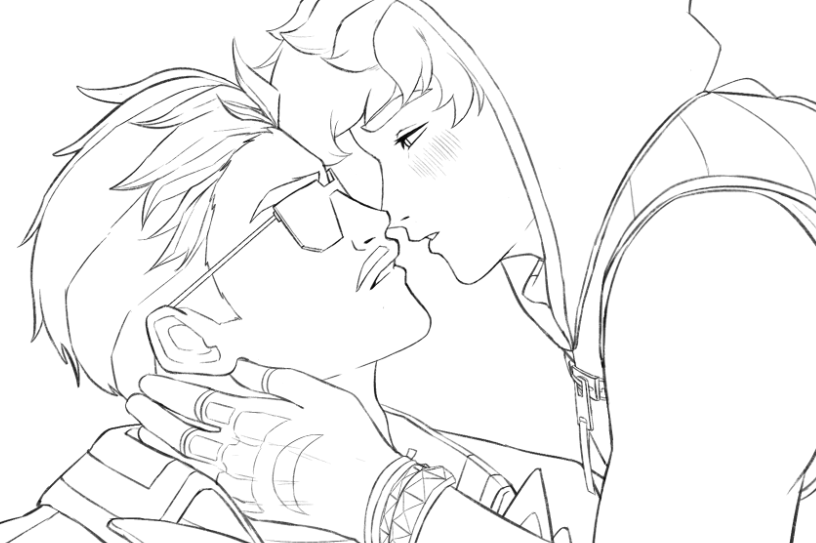 atamishou's tweet photo. KISS THE OLD MAN 🗣️
#mikejo wip https://t.co/PMCZGQGh9x
