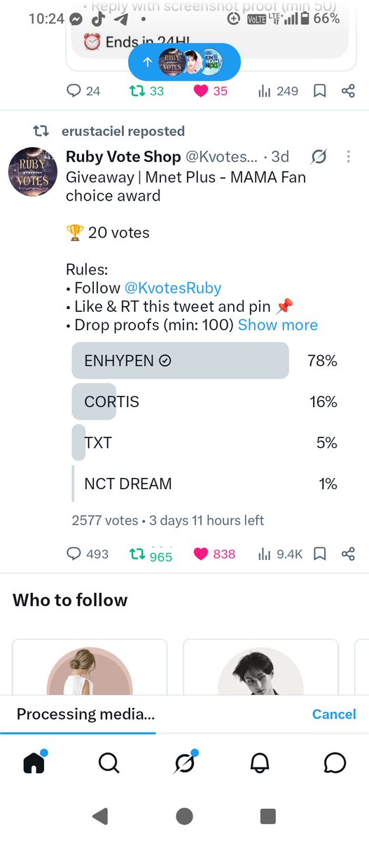 Sunshinek9n6's tweet photo. @KvotesRuby #ENHYPEN ON #2026MAMAVOTE https://t.co/Xt7DvnBa1O