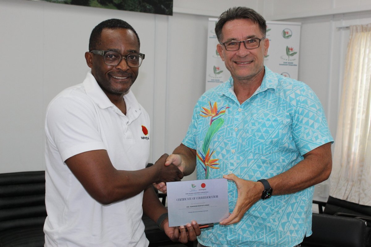 pvmagazineoz's tweet photo. Sunergise partners with Cook Islands to install rooftop solar on public buildings: New Zealand solar developer Sunergise has partnered with the Cook Islands Investment Corporation to establish a framework for installing… dlvr.​it/TVx6pX #BatteryStorage #Australia #PVProjects https://t.co/78QECwCjjJ