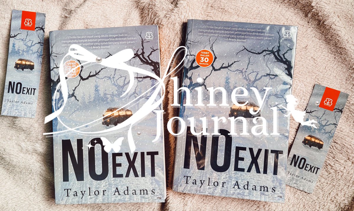 shineyjournal's tweet photo. 🎀 𝐒𝐇𝐈𝐍𝐄𝐘 𝐉𝐎𝐔𝐑𝐍𝐀𝐋 𝐆𝐈𝐕𝐄𝐀𝐖𝐀𝐘🦋

calling all CTM readers! 🔎📚

ada yang mau punya buku CTM langka No Exit by Taylor Adams? aku mau kasih kesempatan 𝘀𝗮𝗹𝗮𝗵 𝘀𝗮𝘁𝘂 dari kalian untuk baca buku ini karena aku punya 2 eksemplar♡

cek rulesnya dibawah ini ya! https://t.co/R25msLc9Td