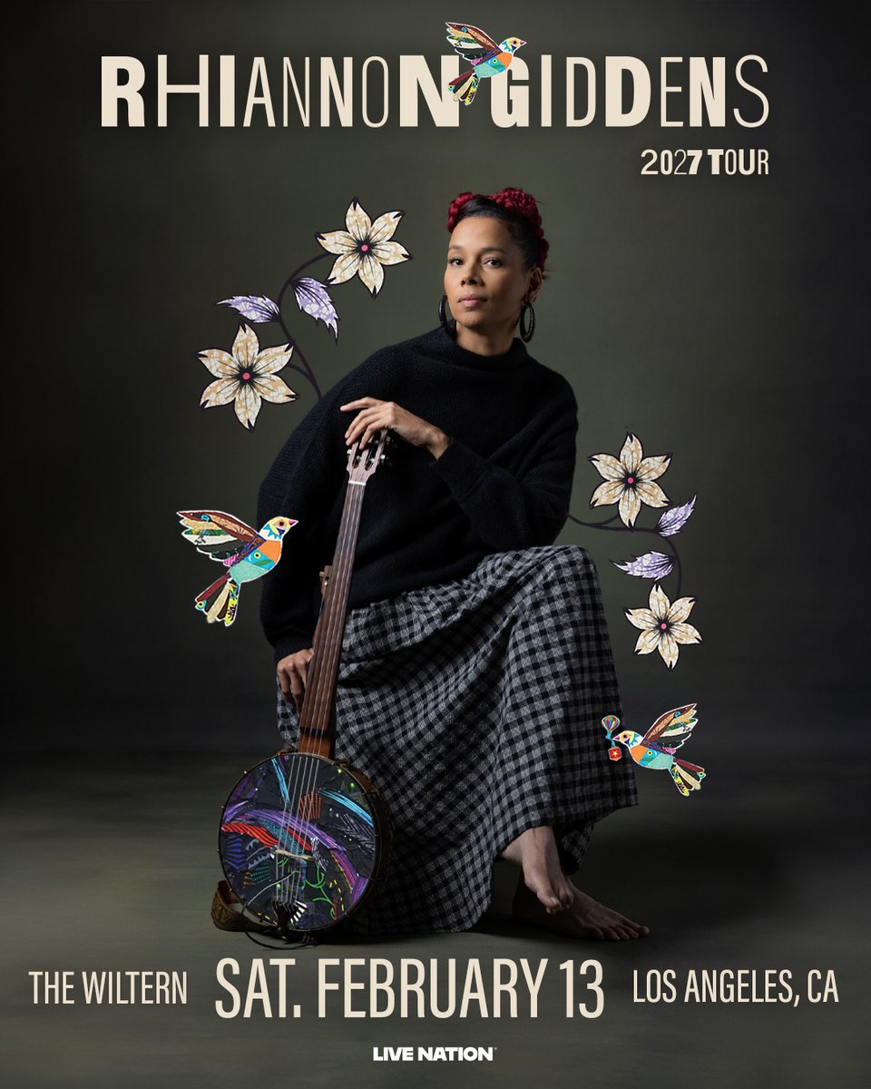 TheSoCalSound's tweet photo. 🧡 Rhiannon Giddens plays at The Wiltern on February 13, 2027! Tickets are on sale now at https://t.co/Y5YRmmQdBO *not a contest*

#giveaway #thesocalsound #livemusic #concerts #rhiannongiddens https://t.co/tR1J3o4HqZ