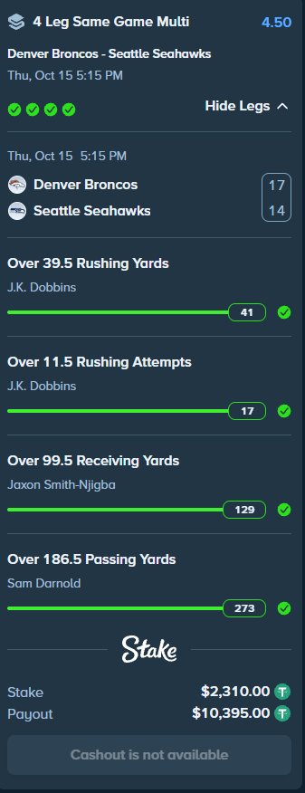 TactBets's tweet photo. WE ARE UNDEFEATED ON THURSDAY NIGHT FOOTBALL! 🏈💪

6/6 ON ALL OF OUR TNF BETS THIS YEAR!

Retweet + Reply with your @Stake Username's, and I'll be tipping a few people who follow me! 🔥 

AS ALWAYS, USE CODE TACT FOR EXTRA LUCK 🍀