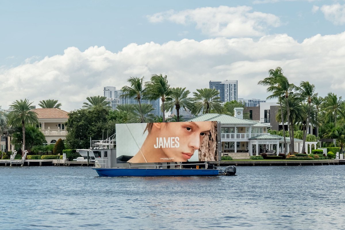 yufen5t9n's tweet photo. James from cortis 
🛥️ Fort Lauderdale Boat LED Billboard 🛥️
What an incredible milestone! The first-ever such project in the entire entertainment industry. Simply amazing!
#james #cortis https://t.co/9WYhE2tGdZ