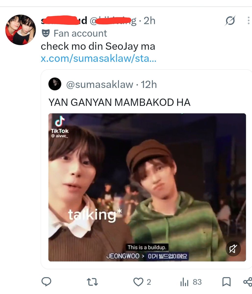 stjx335_'s tweet photo. Taray promote ng ibang ship para makita din yung sa kanila 😆😂  Sa STEJAY nga nakuha ang atensyon diba? 😆 

Di mahimutang ug di ma pansin ang inyoha? 🤪 Dretsohin nyo na di yung dinadamay nyo ibang ships ni JL para mahanap din ang inyo! ☺️ ay nata! 😆 https://t.co/8hBWc8ob6K