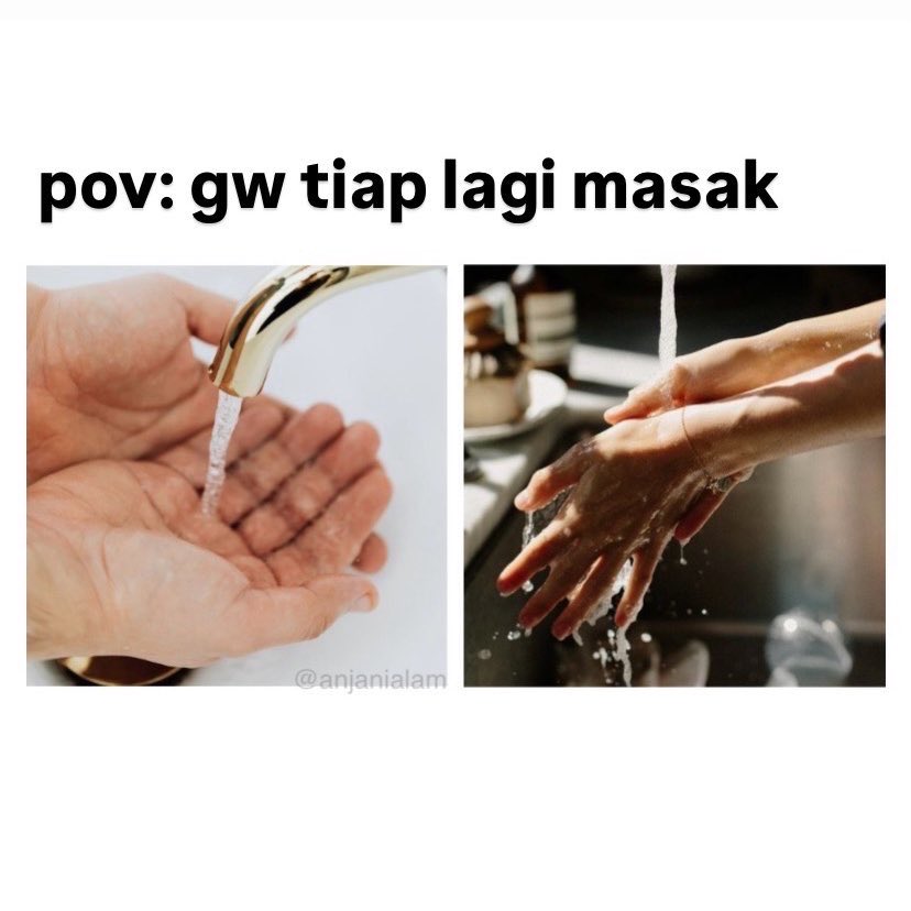 anjanialam's tweet photo. dikit-dikit cuci tangan 😹 https://t.co/R9ueC7Sao8