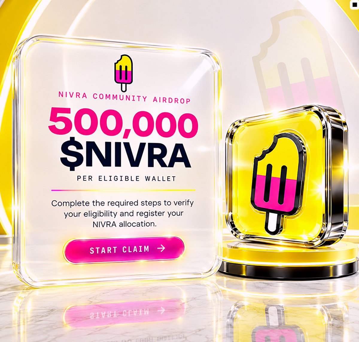 MetaDropHunterX's tweet photo. 🚀 Claim a Free 500,000 NIVRA Airdrop on Solana – Zero Cost, Takes Only Minutes!

🆕 Airdrop: NIVRA Community Airdrop ($NIVRA)

💡 | Cost: $0 | Time: ~5–10 minutes (complete tasks + submit)

🎁 Reward: 500,000 $NIVRA per eligible wallet (subject to review)

🌐 Network: Solana
===========================
🔗 How to join: https://t.co/ACrT3lhgGA

📝 Guide:
• Visit the website.
• Complete the tasks: Follow on X + join the Telegram group.
• Verify: Submit your X username and a unique Solana wallet address (do not reuse).
• ✅ Done!
===========================
📃 Information:
@nivradotfun is a Solana-based project focused on community and rewarding user engagement. This airdrop is for early members who complete the required tasks using a unique X username and Solana wallet. All registrations will be reviewed prior to distribution. The platform explicitly states that no payments are required, and it will never ask for your private keys or wallet transactions.