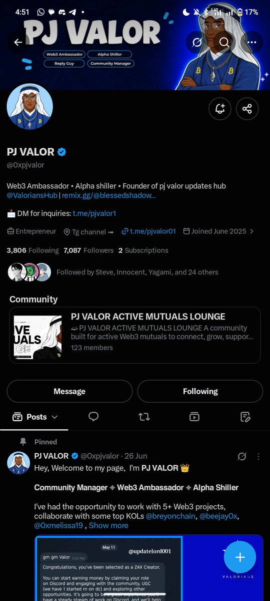 GE3BOI's tweet photo. @ValoriansHub @0xpjvalor 0x8b9d101883d4ac11f167dc3edd17ba2c154c6652
#VALORIANSHUB #PJVALOR https://t.co/MY2CILa00J