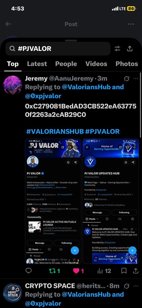 unknown001sjcz's tweet photo. @ValoriansHub @0xpjvalor All done boss

0x83b30d55a77C4aE3672BA088F23522eb70aC23D3 https://t.co/7Pzgfd3lx8