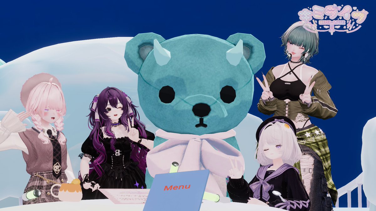 watakko21's tweet photo. #VRCキミライブ　今回もいけたーー！ハロウィン仕様になっております、特別メニューもあった！ｽｸｰｽｸｰ！めちゃ楽しかった！！ https://t.co/PHm1OZ47Um