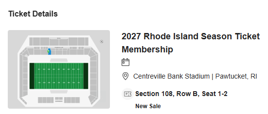 SpringFBSource's tweet photo. See you soon, @UFLRhodeIsland! 

#UFL | #SpringFootball | #SeasonTicketHolder https://t.co/FIWs9MscQQ