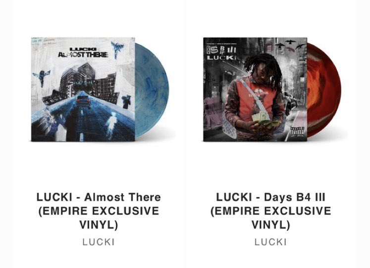 STRAPPEDUS's tweet photo. LUCKI JUST RELEASED LAST LAUGH ON VINYL AND RE RELEASED ALL HIS OLD ALBUMS ON VINYL 💿 https://t.co/IhyRcp32Zs