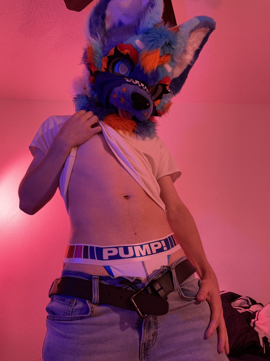 CumpriSpritz's tweet photo. What month was it again…?

#jocktober #furry #fursuitfriday #murrsuit https://t.co/yJZZrtTSfz
