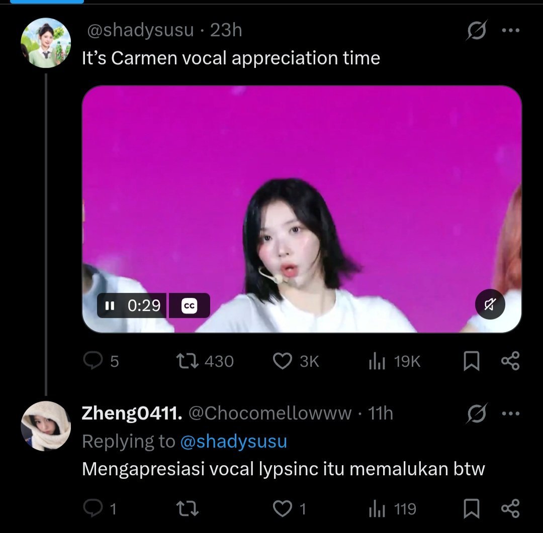 spideuremen's tweet photo. bener kan tebakan gua lu monstiez haters carmen pantes familiar ternyata lu yg pernah menormalisasi misstreatment carmen dan pernah setuju sama monstiez inter yg rasis ke carmen dan orang indonesia. 
padahal ada fans a2* ada yg drag babymonster tp lu malah belain tolol sumpah 🥱 https://t.co/ZO9j18i3hd