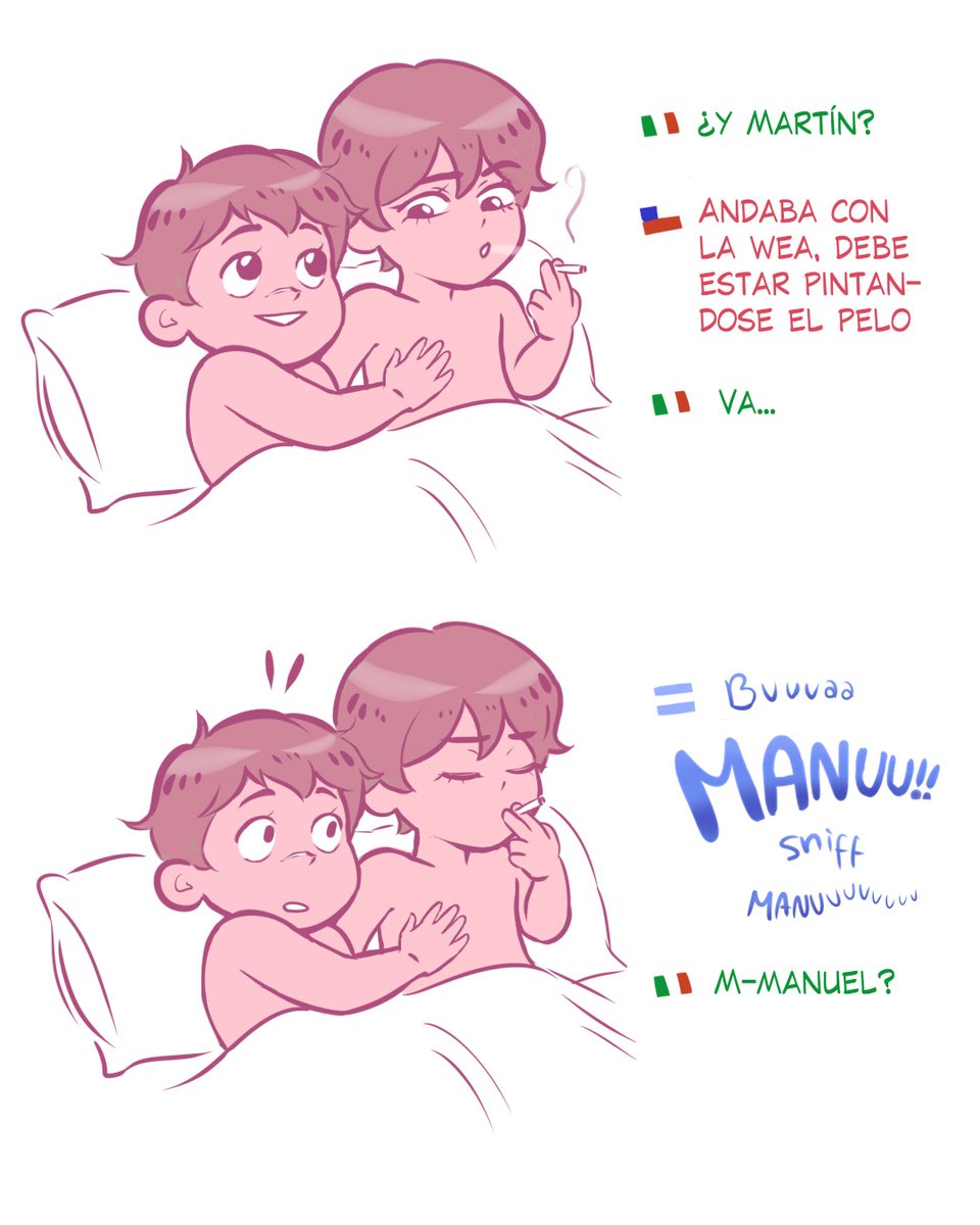 verrivamp's tweet photo. SE AMAN?? En esto estaba pensando el otro día del amistoso #MexChi se pasó bien, solo que Martín andaba todo triste, nanai... No sé ustedes, pero yo siempre digo que hay que compartir <3 #latinhetalia https://t.co/p45G1fqelU