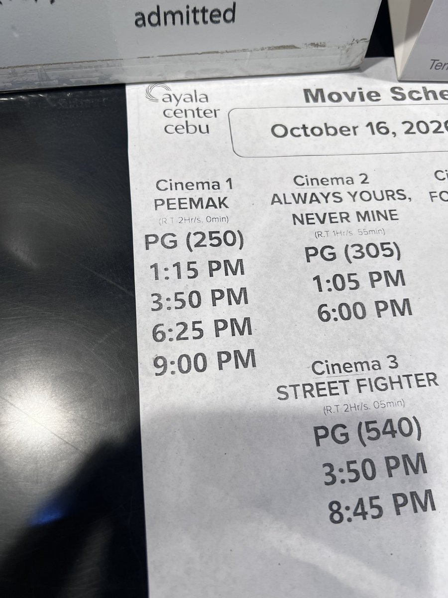 exgangleader's tweet photo. Ayala center cebu peemak sched https://t.co/4OeXf2Z1Dh