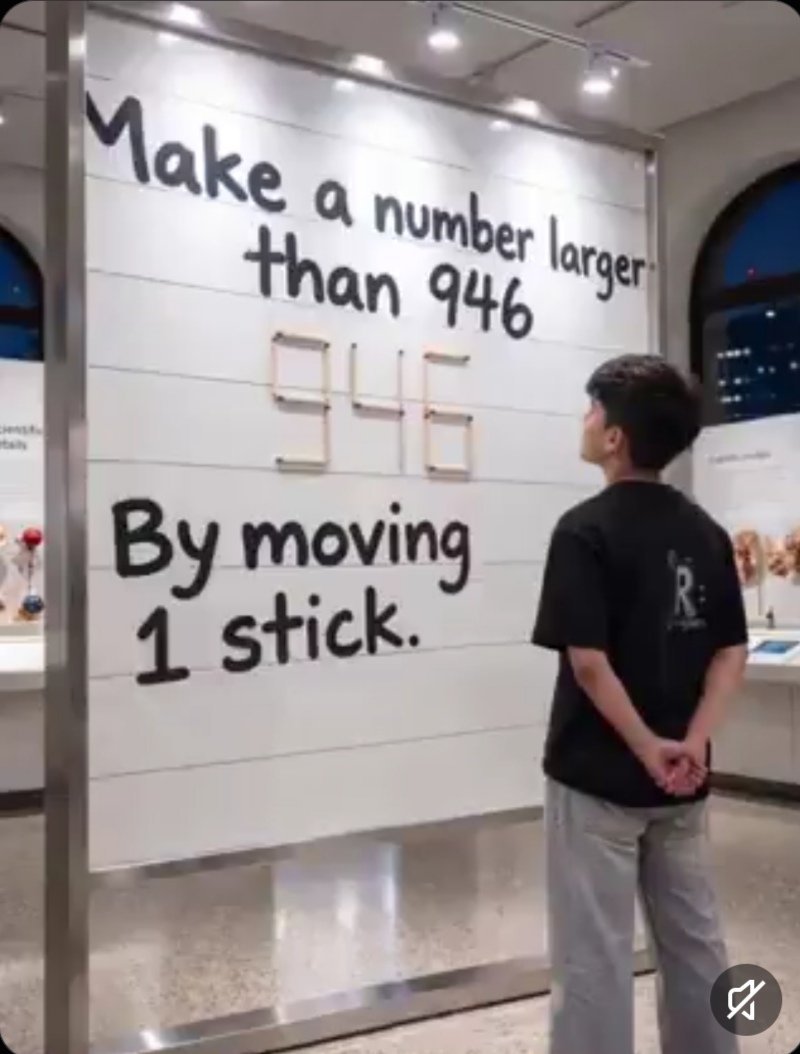 Haseeb2133's tweet photo. Make A larger number than 946.

What’s your answer? https://t.co/CB2BbIAUXg