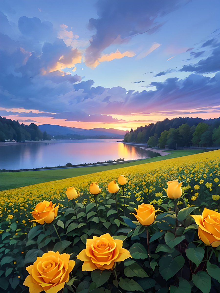 JaSSS9917's tweet photo. The beautiful roses by Lake Yue have me captivated, making this moment truly unforgettable.， https://t.co/DRKtHpCTvg