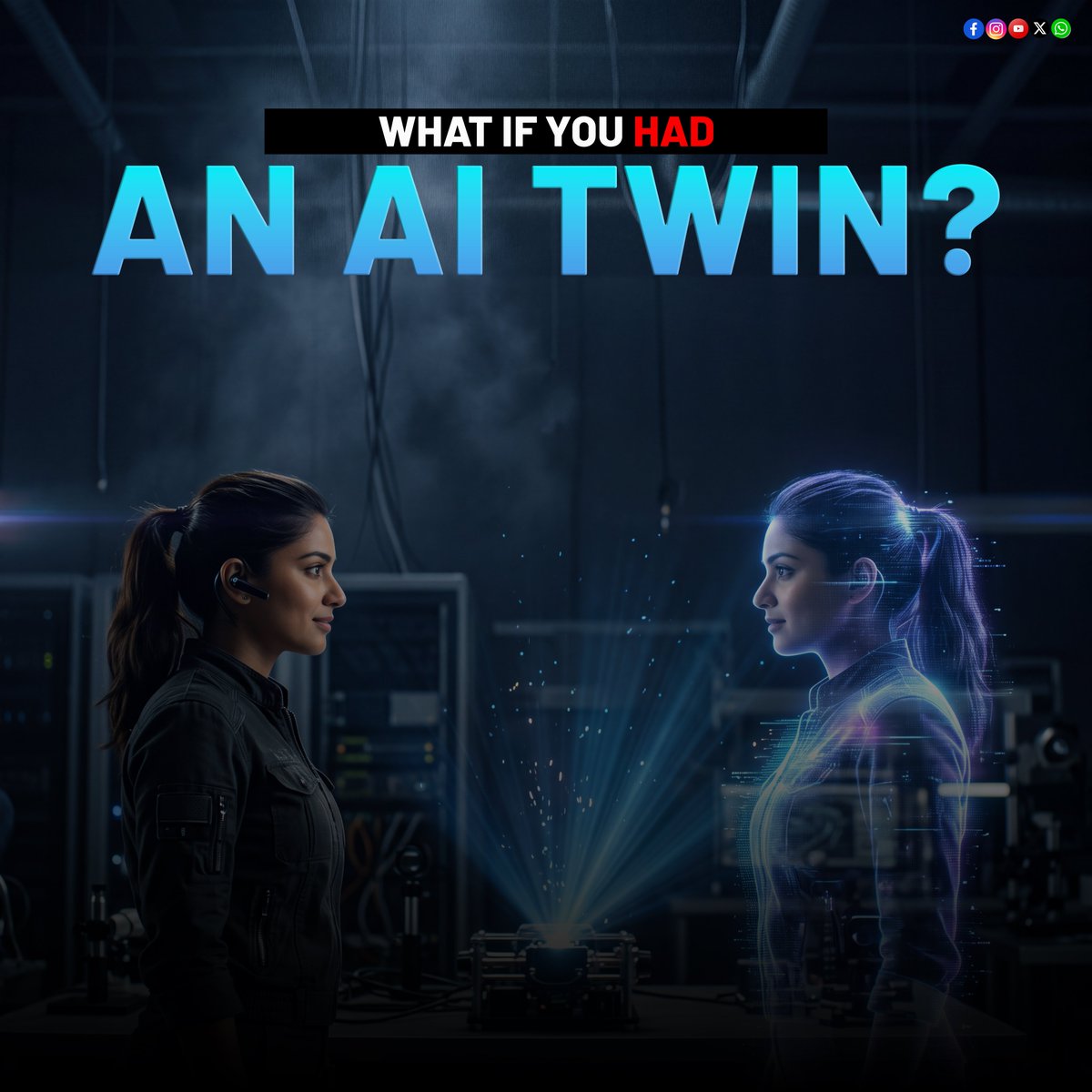InstavivAI's tweet photo. 🪞 What if you had an AI twin to help you think, create, and solve problems?

The future isn't just about using AI. It's about creating with it. 🤖🚀

What would YOU ask your AI twin to do first?

Follow @InstavivAI to explore the future of artificial intelligence.
#AInews https://t.co/YiQKSla59q