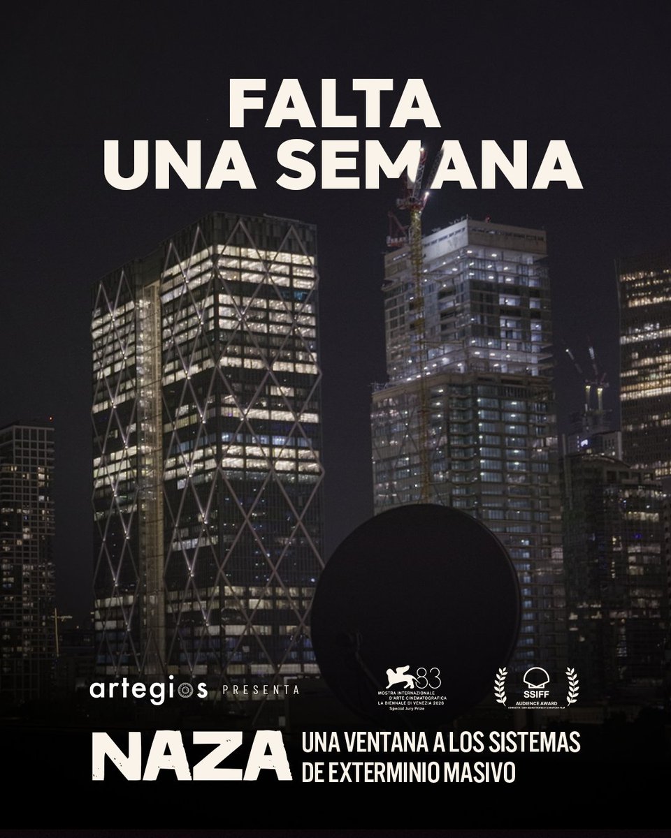 artegiosdist's tweet photo. La obra documental que ha conmocionado a la crítica internacional llega a cines de México. 🇲🇽

#NAZA, 22 de octubre solo en cines por tiempo limitado. ¡No dejes pasar esta oportunidad de ver esta historia en pantalla grande! 
.
#NazaEnCines #Palestina🇵🇸 #CineDocumental https://t.co/IgC1kOFDOy