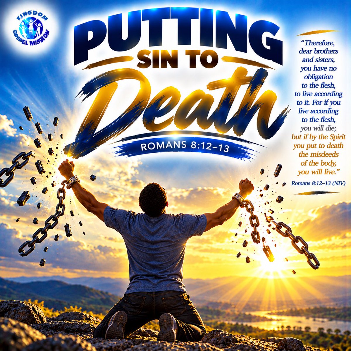 HeanRoger's tweet photo. Putting Sin to Death
Romans 8:12–13
Is there a sinful habit you keep excusing? Romans 8:12–13 calls believers to put sinful deeds to death through the power of the Holy Spirit.
Take action today:confess your sin,remove what feeds temptation,and seek support from a mature believer https://t.co/VN317KucKP