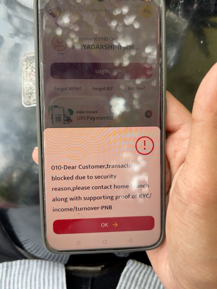 Hrushik56086917's tweet photo. Dear @pnbindia , my savings account is completely frozen due to security reasons. The branch has not provided a solution, and Cyber Cell says no complaints were found. Please investigate and resolve this issue urgently. #PNB https://t.co/PgV3GaTc9K