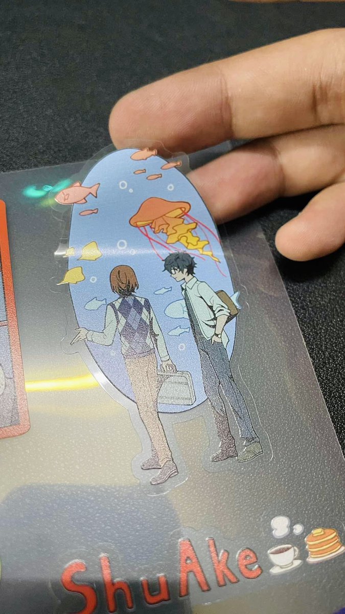 kurolee97's tweet photo. Sticker pvc preview from manu! :3

I redo the transparent in some parts compare to the original mock up 💖 https://t.co/xB98fRLtqF