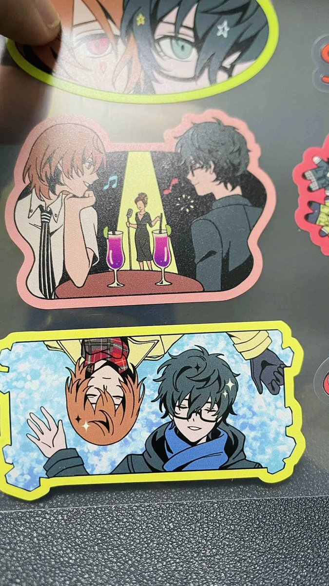 kurolee97's tweet photo. Sticker pvc preview from manu! :3

I redo the transparent in some parts compare to the original mock up 💖 https://t.co/xB98fRLtqF