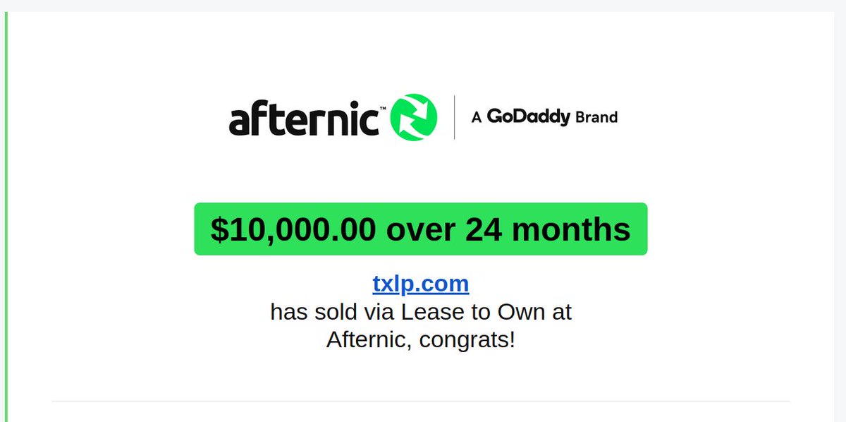 4Ldotcom's tweet photo. 🌐 Domain: TXLP․COM
💵 Sold: $10,000 (LTO: 24m)
🔤 Patterns: CCCC | ABCD
⚙️ Landing: Afternic (NS1/NS2)
📅 Purchased: Jul 29, 2026
⏳ Hold time: 78 days
🛒 Purchase: $250 (2.5%)
🧾 Fees: $1,500 (15%)
📊 Net: $8,500 | Profit: $8,250 | ROI: 3300%
🏷 Sold via @Afternic https://t.co/1WheN2YqCQ