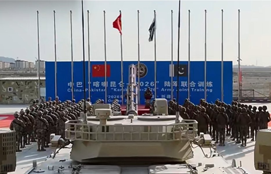 DefenseMirror's tweet photo. China, Pakistan Launch First High-Altitude Army Exercise Using All-Chinese Equipment::
https://t.co/pXx5zhkhMd
#Karakoram2026 #ChinaPakistan #PakistanArmy #MilitaryExercise #DefenceNews #ChinaDefence #CounterTerrorism #MilitaryTechnology #Geopolitics #SouthAsia https://t.co/zSsaud53Pg