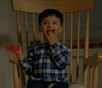 Terrell8799's tweet photo. So Ben is an Antichrist child but he’s still not Devan Campbell?? Why are they going out of their way to make things even MORE confusing 😭

Since the plot is already a mess anyway I hope they say Devan is actually aged up Mr Nas or something and that was his way on earth #AHS13 https://t.co/ni2AAUYPxj
