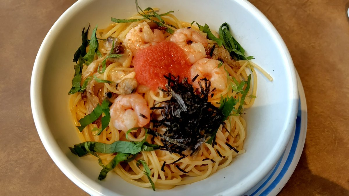 k_fundoshi's tweet photo. エビと舞茸の明太子🥰😋🥰😋🥰 https://t.co/SuHy4cv98d