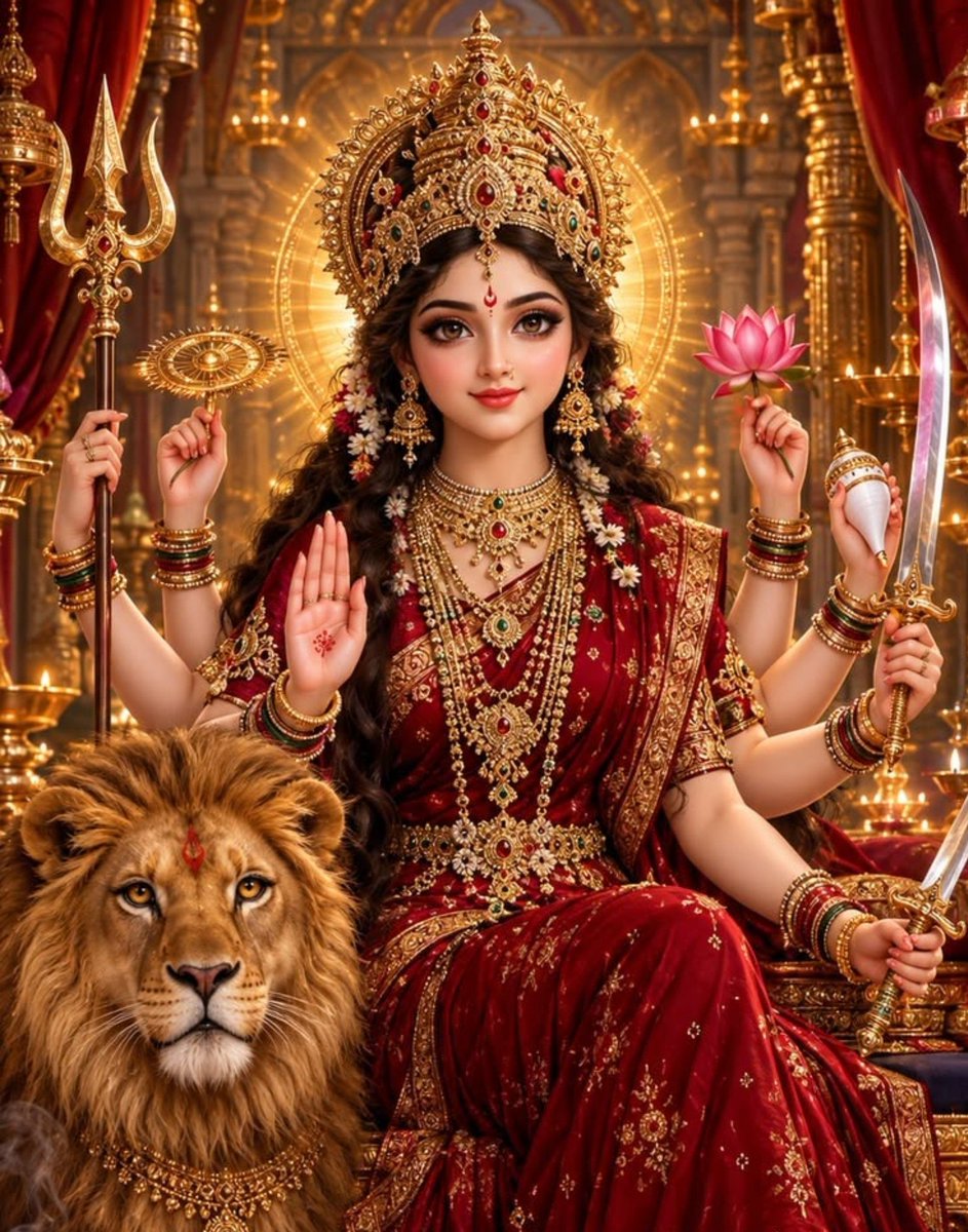 Ramu_shu1's tweet photo. या देवी सर्वभू‍तेषु माँ कात्यायनी रूपेण संस्थिता।
        नमस्तस्यै नमस्तस्यै नमस्तस्यै नमो नमः॥ 
सभी भाई बहनो को जय माता दी 🙏🚩
#नवरात्रि #माँ_कात्यायनी 🙏🍁 https://t.co/7ThuYz5j8O