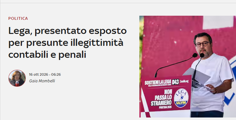 UGirovago77000's tweet photo. La lega Nord denuncia il Capitano
Buongiornissimo 😯😯😯

@matteosalvinimi 
@ClaudioBorghi https://t.co/PAGta6iQEc