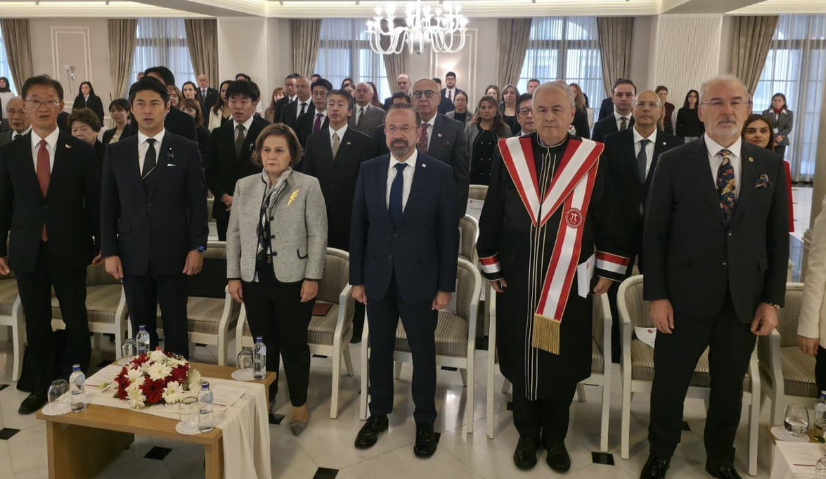 ProfMGuner's tweet photo. .@turkjaponuniv'nin 2026-2027 Akademik Yılı Açılış Töreni, T.C. Dışişleri Bakan Yardımcısı Büyükelçi Sayın A. Berris Ekinci ve Japonya Dışişleri Bakan Yardımcısı Sayın Yasutaka Nakasone başta olmak üzere, Türkiye ve Japonya’dan değerli konukların katılımıyla gerçekleştirildi. https://t.co/IBEPI5mNGR