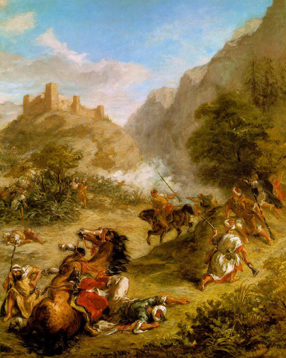 art_delacroix's tweet photo. Arabs Skirmishing in the Mountains #artbots #delacroix https://t.co/J5z9hwmPx2